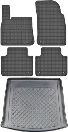 OEM Volkswagen Touareg Iii Van Desde 07.2018 Set - Alfombrillas De Goma Para Coche + Alfombrilla Para Maletero