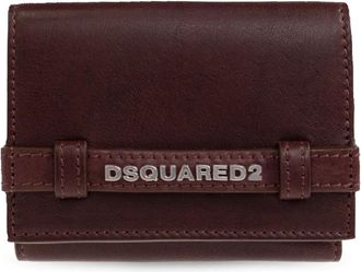 Dsquared2 Twin Trifold Portemonnee - Dames - Portefeuilles - Rood - ONE Size - Leer - Accessoires