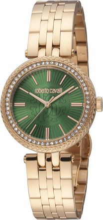 Roberto Cavalli Fashion Watch Quartz Green Dial Ladies Watch RC5L031M0075