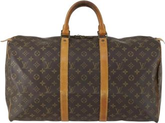Louis Vuitton Pre-owned Weekend Bags, female, Brown, Size: ONE SIZE Pre-owned Keepall Travel Bag