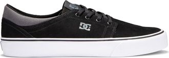 DC Sneaker DC SHOES Trase Sd, Herren, Gr. 10,5 (44), schwarz (schwarz, schwarz, grau), Obermaterial:Obermaterial: Leder [Kuh] / Futter: Textil / Aussenso