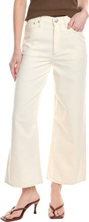 Rag & Bone Featherweight Andi High-Rise Ecru Wide Leg Jean