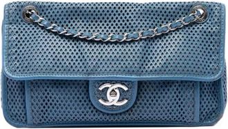 Chanel Pre-owned Up In The Air Flap bag - Dames - Vintage Schoudertas - Blauw - ONE Size - Leer - Vintage