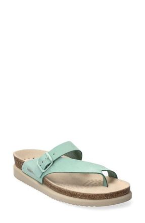 Mephisto Helen Toe Loop Sandal in Light Grass at Nordstrom, Size 11