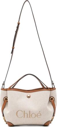 Chlo&eacute; Tassen, Dames, Grijs, ONE Size, Katoen, Clover Double Carry Bag