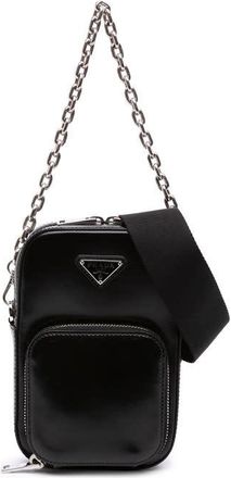 Prada Pre-owned Prada Mini Brushed Leather Phone Pouch Ladies W4MNNLEET0S3CKXK