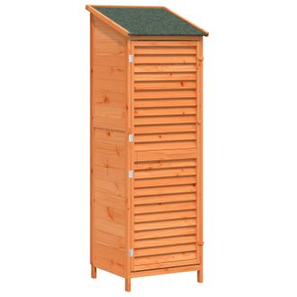 vidaXL Cobertizo De Jard&iacute;n Con Techo Marr&oacute;n 59 X 56 X 176 Cm Vidaxl