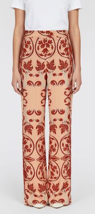 F.R.S. For Restless Sleepers Pantaloni F. R.S. For Restless Sleepers in seta con stampa etnica