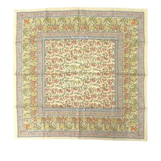 Herm&egrave;s Pre-owned Scarves, female, Multicolor, Size: ONE SIZE Pre-owned Chasse En Inde Scarf