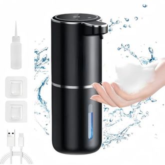 OEM Dispensador Autom&aacute;tico De Jab&oacute;n Con Sensor Infrarrojo, Capacidad De 380 Ml, 4 Velocidades Ajustables, El&eacute;ctrico, Recargable Por Usb, Resistente Al Agu