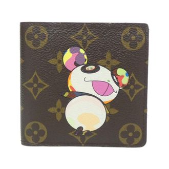 Louis Vuitton Marron Coated Canvas Wallet (Bi-Fold) (Pre-Owned)