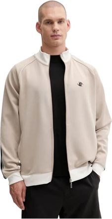 Guess Fulvio Sweatshirt - Heren - Vesten met rits - Beige - 2XL - Polyester - Hoodies & sweatvesten