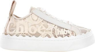 Chlo&eacute; Lauren Lace Detail Sneakers, Brand Size 35 (US Size 5)