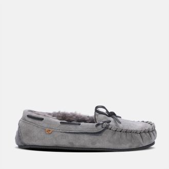 Lamofootwear Womens Hannah Moccasin In Charcoal