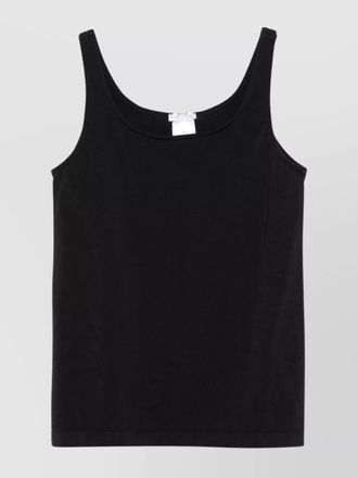 Wolford cotton-blend scoop-neck sleeveless tank top