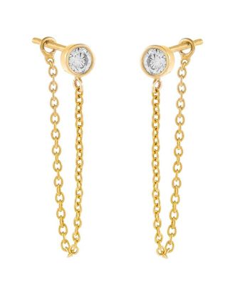 Forever Creations Forever Creations Signature Collection 14K 0.22 Ct. Tw. Diamond Chain Studs