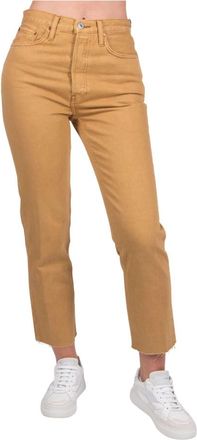 Re/Done Een broek - Dames - Slim Fit Broeken - Oranje - W27 - Broeken