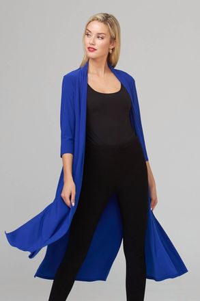 Joseph Ribkoff Open Front Duster Cardigan In Midnight Blue