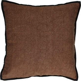 POMAX Coj&iacute;n de algod&oacute;n chocolate 45X45