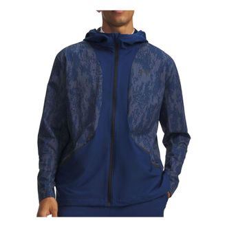 Under Armour UA Unstoppable Woven Jacket Asia Sizing Blackout Navy Downpour Gray Black 6014621-997