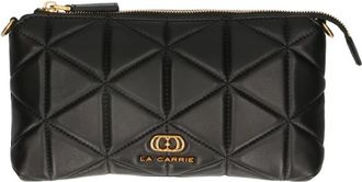 La Carrie Zwarte portemonnee en kaarthouder - Dames - Portefeuilles - Zwart - ONE Size - Accessoires