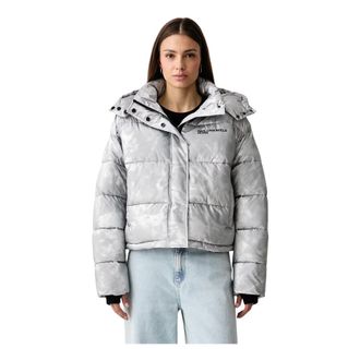 Karl Lagerfeld Piumino corto lucido - - Jackets - Donna - Grigio - L
