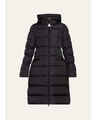 Moncler Avocette Hooded Long Down Jacket