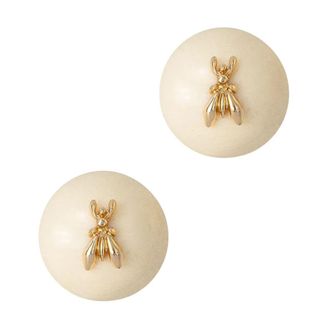 Patrizia Pepe Oorbellen - Dames - Oorbellen - Beige - ONE Size - Accessoires