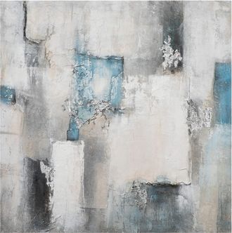 Schubiger M&ouml;bel Bild Facetten in Aquamarin