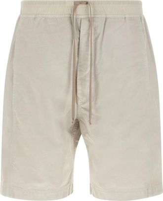 Rick Owens Beige Wide Pusher Short Bermuda Shorts