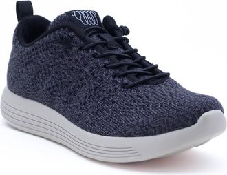Woolloomooloo Mens Belmont Sneaker In Black Merino Wool