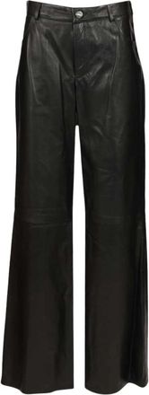 Arma Polly Leren Broek - Dames - Leren Broeken - Zwart - XS - Leer - Broeken