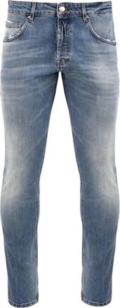 Don the Fuller Yaren Tapered Fit Jeans - Heren - Skinny Jeans - Blauw - W33 - Katoen - Jeans