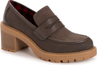 Muk Luks Leona Loafer Pump in Dark Brown at Nordstrom, Size 10