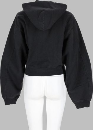 Alexander Wang Logo-Embroidered Cotton Sweatshirt - Black