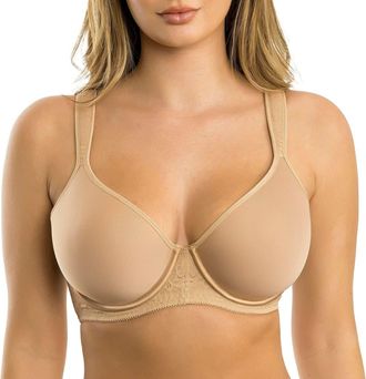 Affinitas Bliss Molded Spacer T-Shirt Bra in Warm Sand at Nordstrom, Size 38Ddd