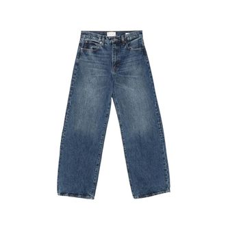 Frame Denim The Bow Faded-effect Wide-leg Jeans