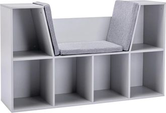 HOMCOM Kids Display Shelf - Grey | TJ Hughes