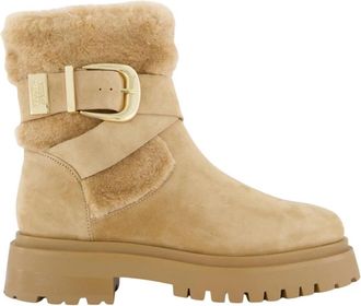 Steve Madden Stijlvolle Lodge Laarzen - Dames - Winterlaarzen - Beige - 39 EU - Schoenen