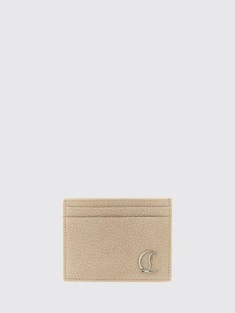 Christian Louboutin Portacarte di credito Mooncrest in pelle martellata