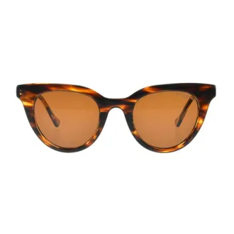 Ines De La Fressange Accessoires, Dames, Bruin, ONE Size, Penelope Solaires C1 Brun Texture/V.br