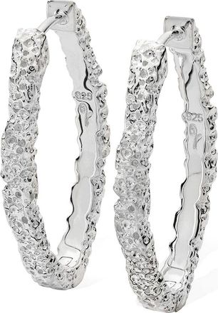 Lucy Quartermaine Hula Medium Hoop Earring in Sterling Silver at Nordstrom