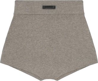 Fear of God (WMNS) Fear of God Essentials Soft Rib Knit Boxer Homestead Heather 192SP257703FW