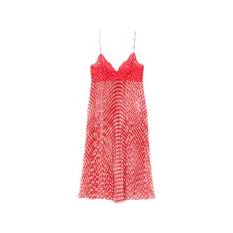Ermanno Scervino Party Dresses, female, Red, Size: XS Dress With Embroidery