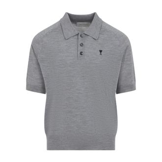 Ami Polo Shirts, male, Gray, Size: XL Hpl438.Kn0039 Polo