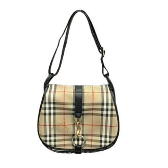 Burberry Pre-owned Cross Body Bags, female, Beige, Size: ONE SIZE Pre-owned Vintage Check Canvas Leather 2way Bag