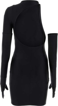 Balenciaga Womens Dress Black Nylon Elastane