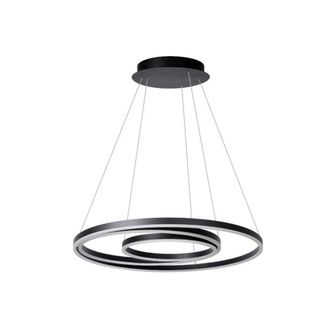 Lucide L&aacute;mpara colgante de aluminio con 1 led integrado, negro