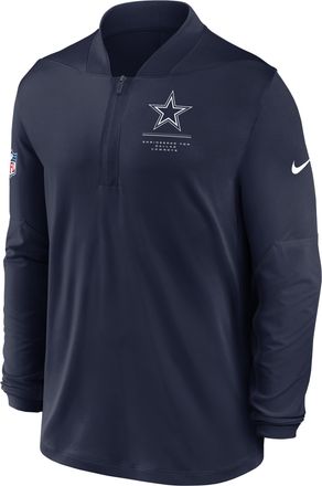 Nike Dallas Cowboys Sideline Nike Mens Dri-FIT NFL 1/2-Zip Top in Blue | 03BA02C47RD-EKU