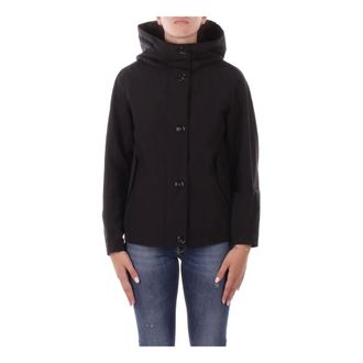 Woolrich Abrigo negro con chaleco interior y capucha - Jackets - Mujer - Negro - M